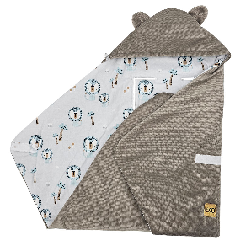 Saco de dormir EKO para silla de coche Velvet Lion beige - Imagen 6