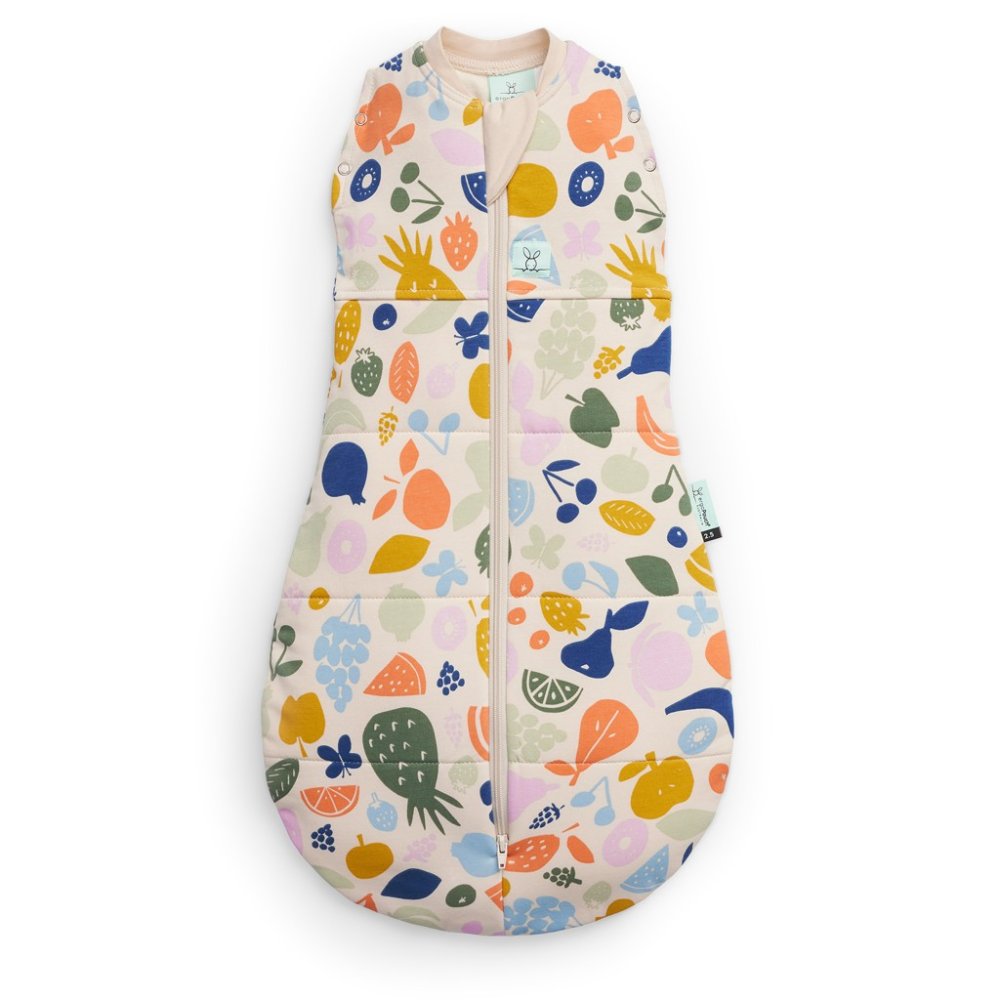 ERGOPOUCH Couverture d'emmaillotage et sac de couchage 2 en 1 Cocoon Fruit Salad 6-12 m, 8-10 kg, 2,5 tog – Image 3