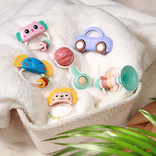 BABYONO Sonaglio con massaggiagengive Barbell 0m+ - immagine 5