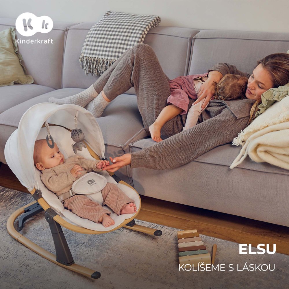 Transat Elsu Grey KINDERKRAFT, jusqu'à 9 kg – Image 3