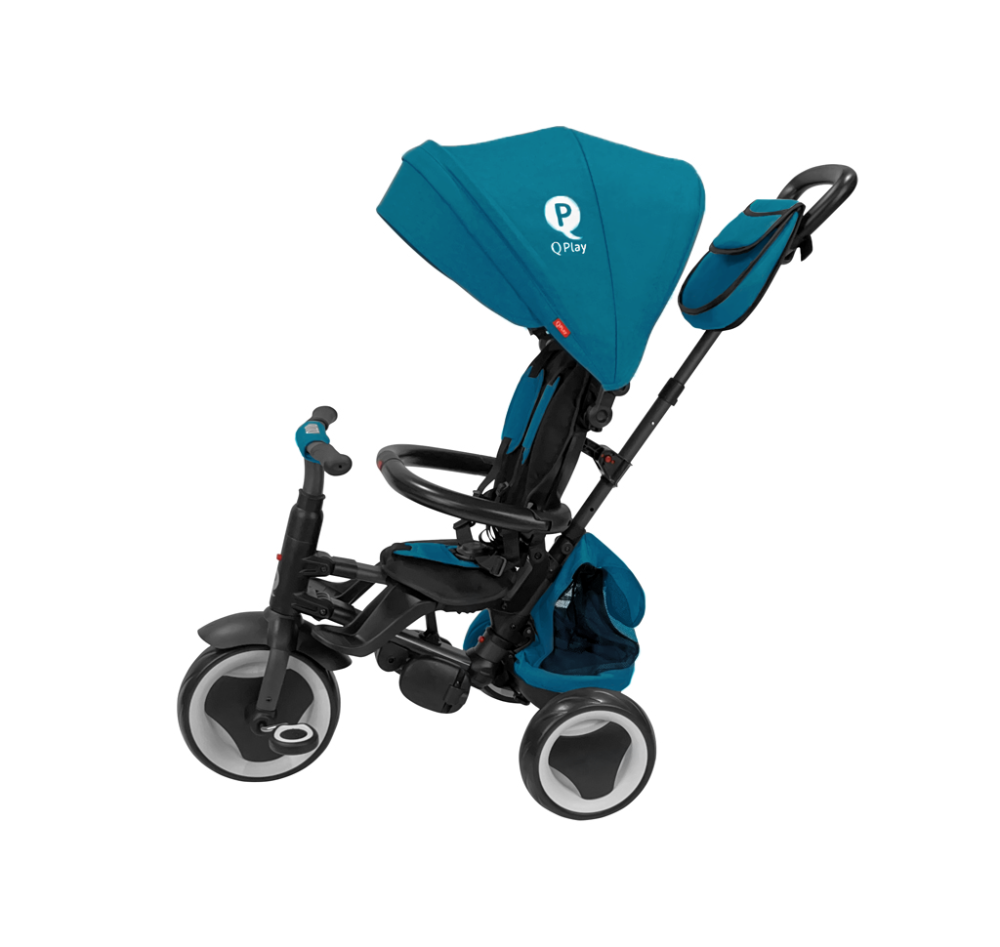 Tricycle QPLAY Rito eva plus Green-blue 10-72 mois – Image 5