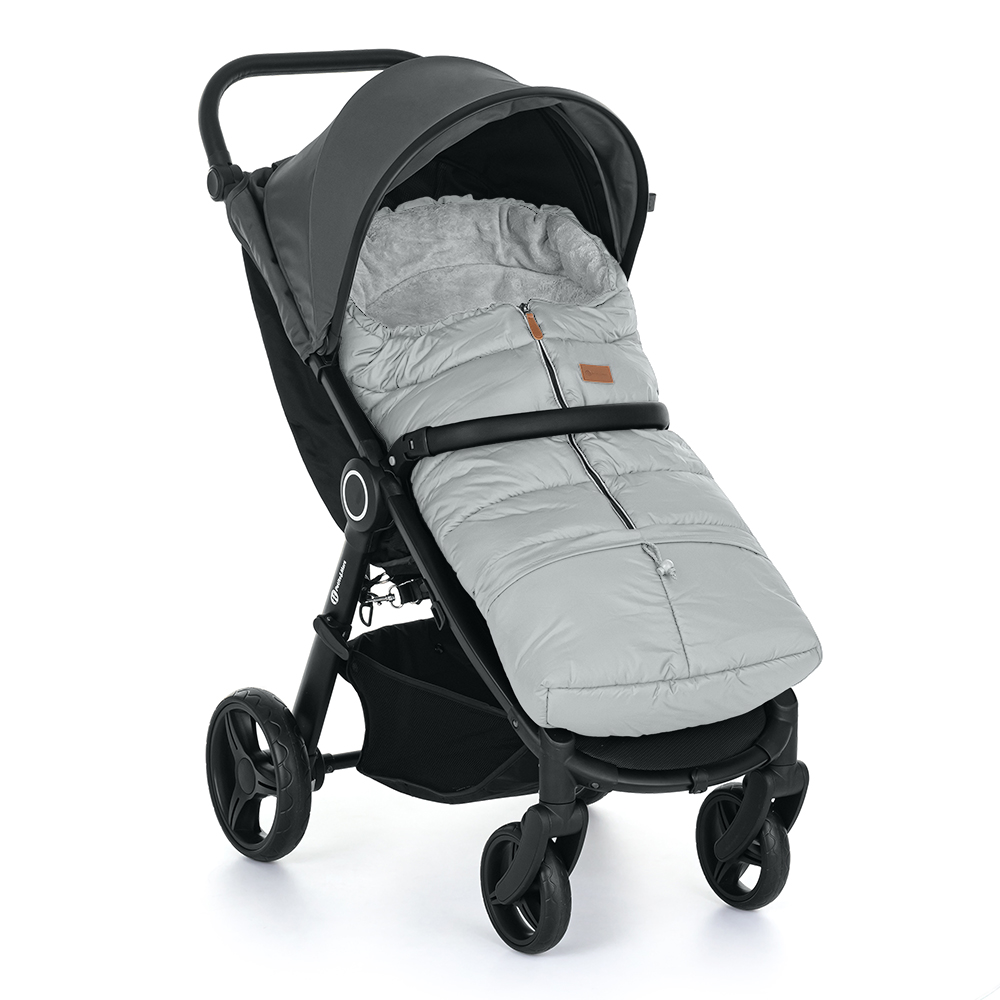 PETITE&MARS Set sacco invernale Jibot 3in1 + guanti per passeggino Jasie Quiet Grey - immagine 7