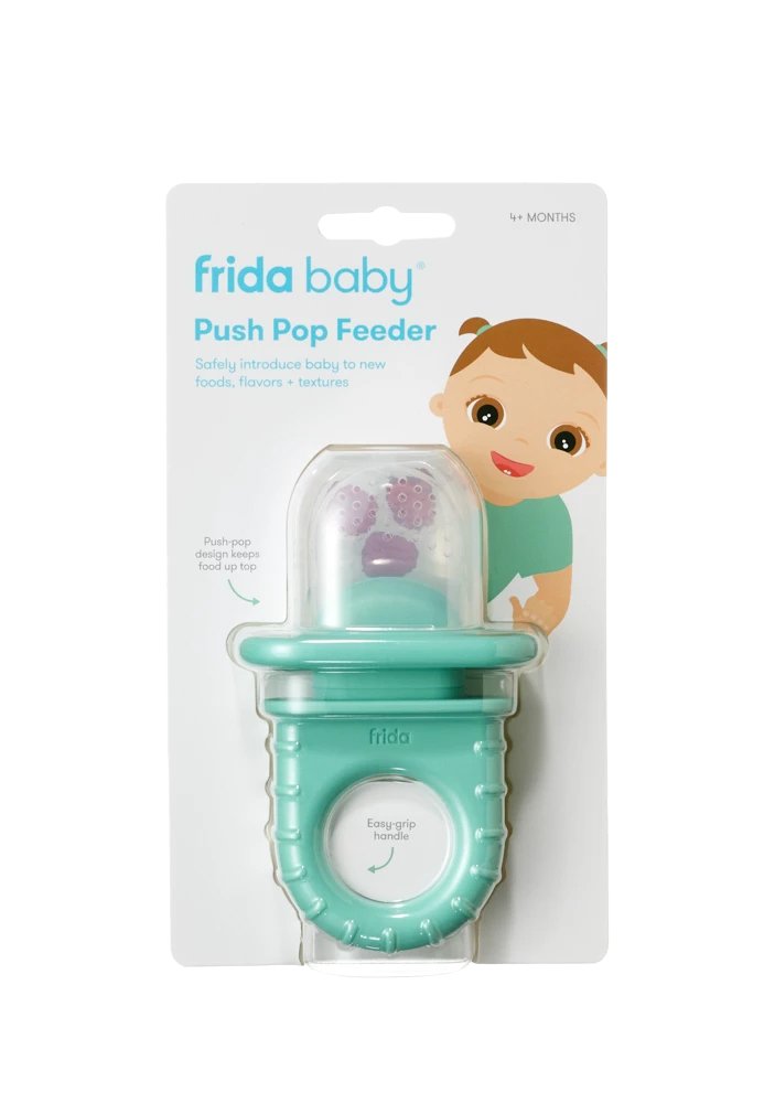 FRIDA BABY Silikonowy smoczek do karmienia Push Pop Papuu 4m+