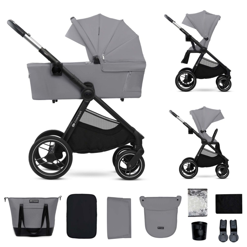 KINDERKRAFT Poussette combinée Nea 2 2en1 Platinum Grey