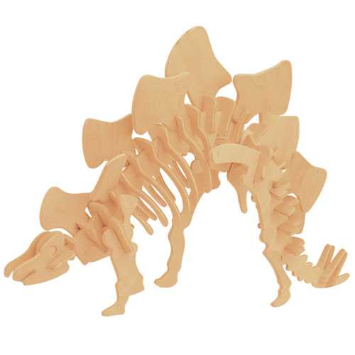 Woodcraft Puzzle 3D de Madera Estegosaurio