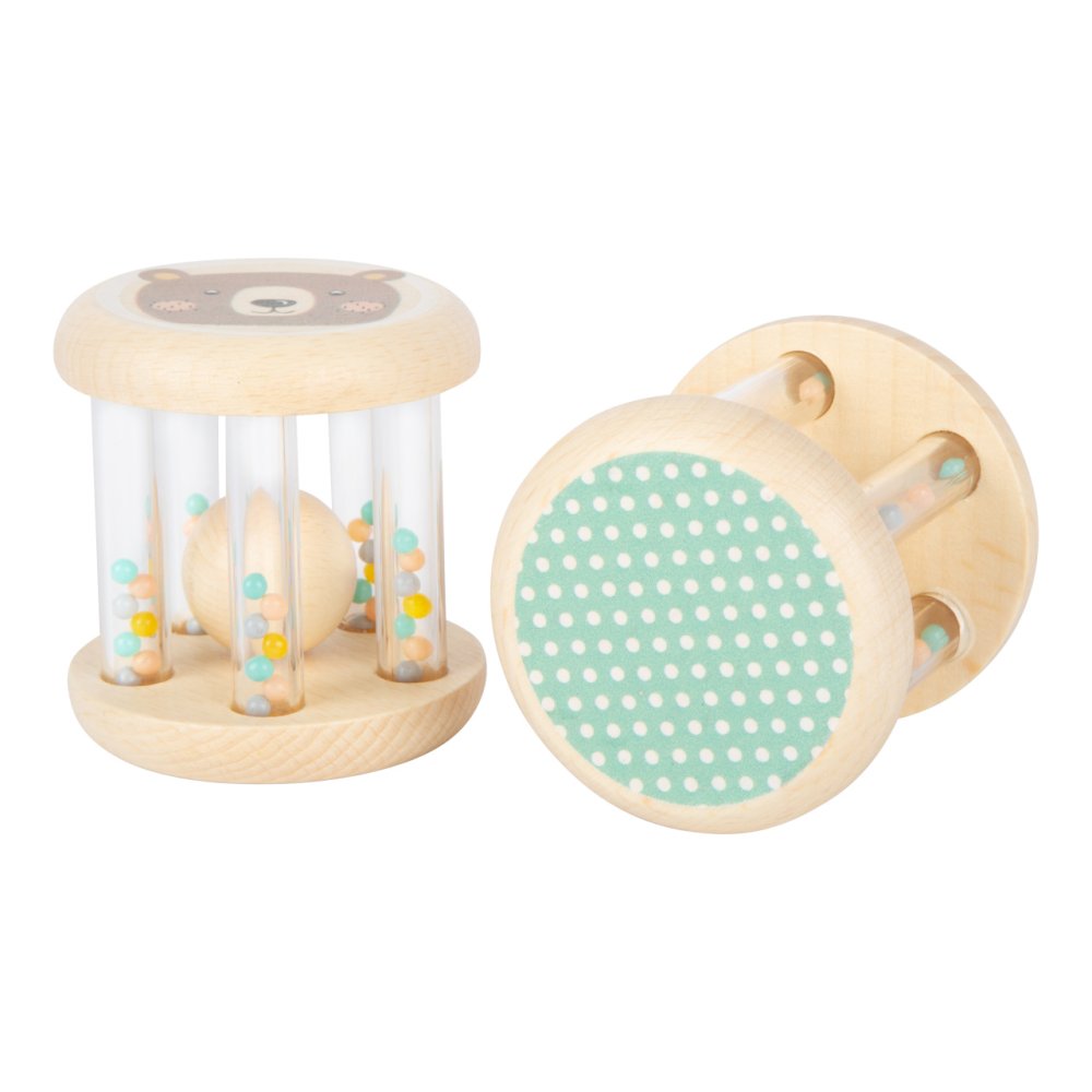 small foot Dětské pastelové chrastítko s kuličkami sada 2ks (obrázek 8)