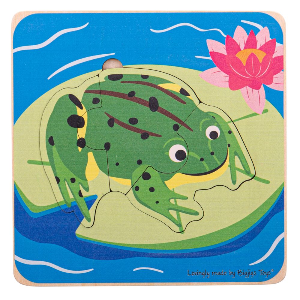 Bigjigs Toys Steckpuzzle Lebenszyklen des Frosches
