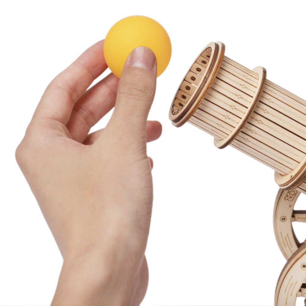 RoboTime 3D dřevěná mechanická skládačka Obléhací kanón (obrázek 8)