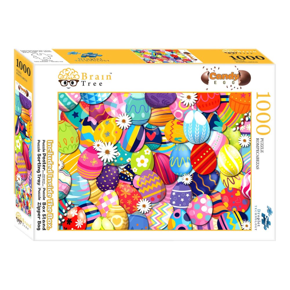 Brain Tree Puzzle Słodkie jajka 1000 elementów