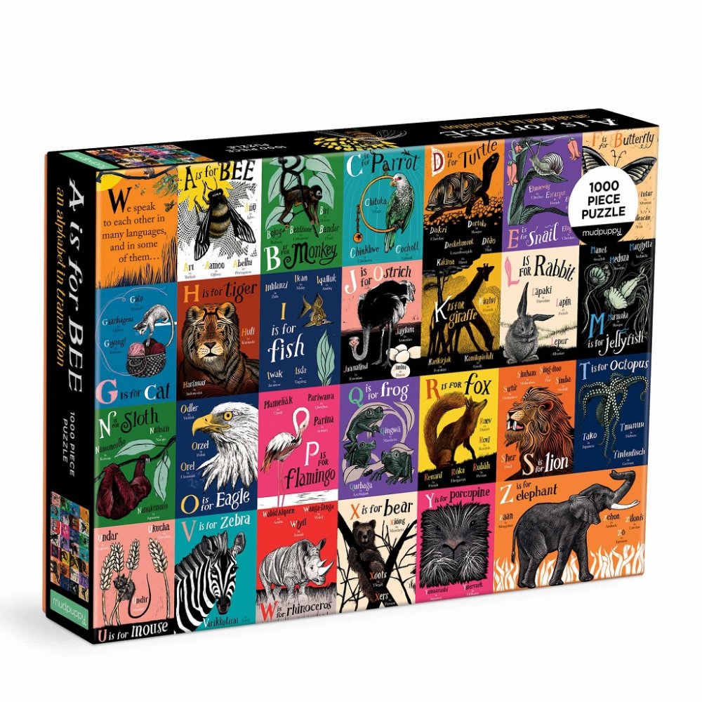 Puzzle Mudpuppy Alphabet en traduction 1000 pièces