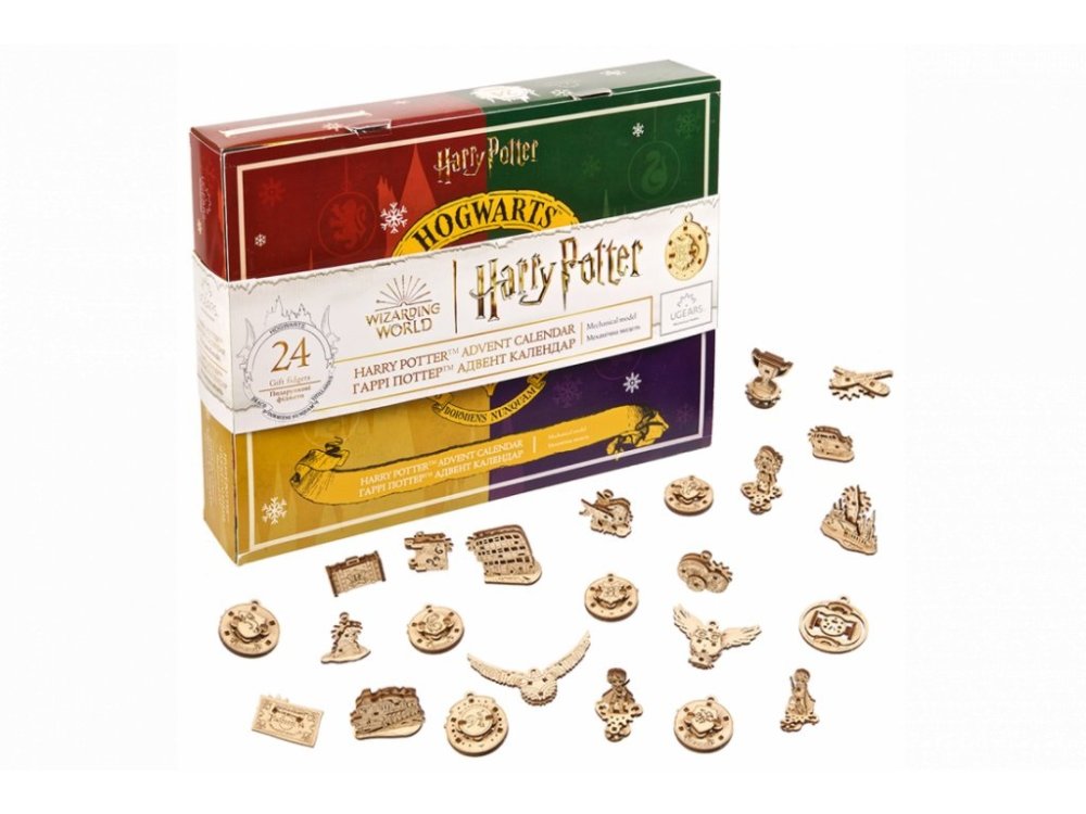Puzzle mécanique en bois 3D Ugears Harry Potter - Calendrier de l'Avent