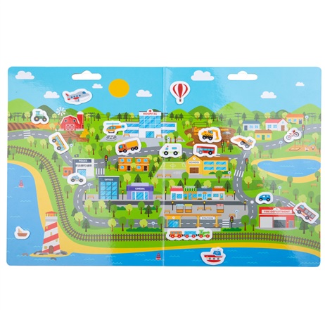 Bigjigs Toys Reusable Stickers City Transportation