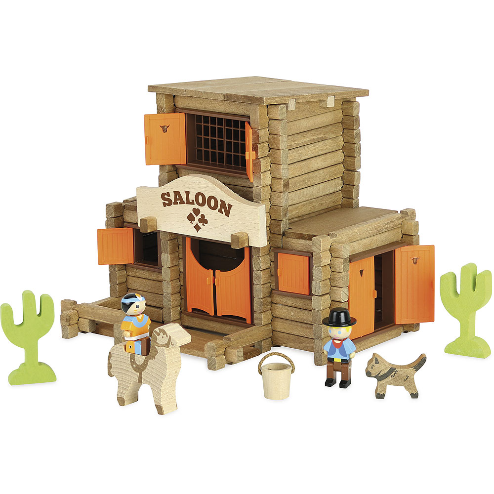 Jeujura Costruzioni in legno 170 pezzi Saloon