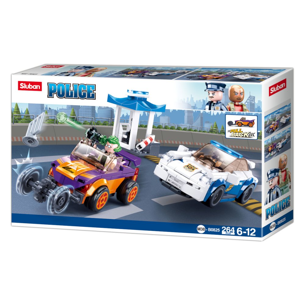 Sluban Policja M38-B0825 Policyjny pościg z samochodem nakręcanym - obrazek 4