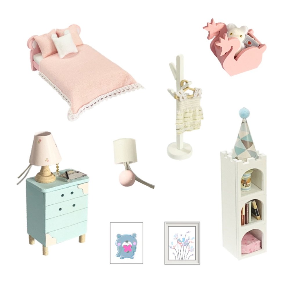 2Kids Toys Miniatura de casa de muñecas Habitación de ensueño - Imagen 4