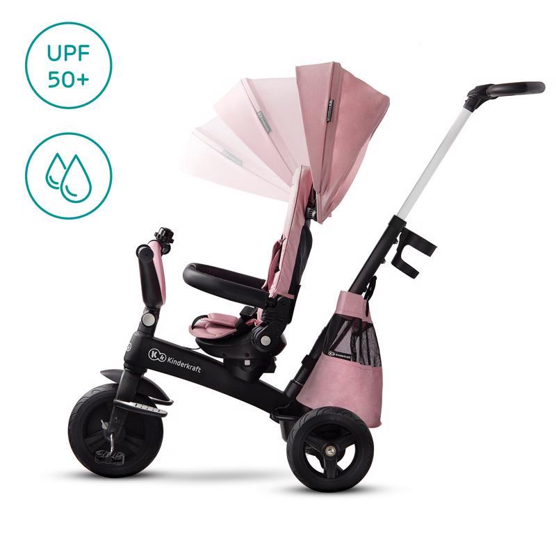 KINDERKRAFT SELECT Triciclo Easytwist Mauvelous Pink, Premium - Imagen 3