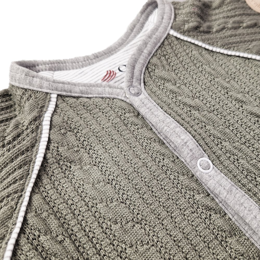 Veste doublée Outlast® - mousse/rayure chiné blanc gris 62-68 – Image 5