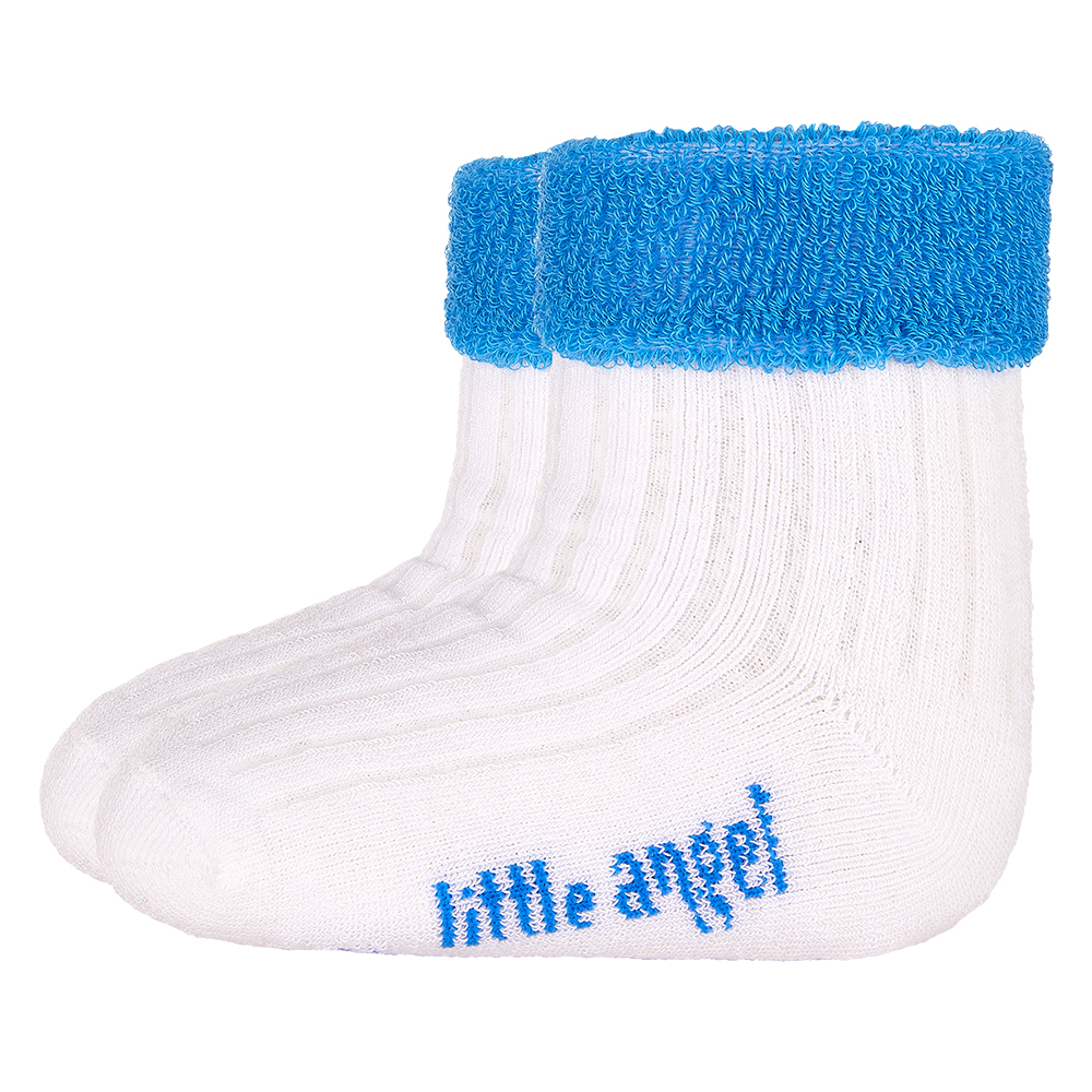 Frotteesocken Outlast® - Weiß/Blau 10-14 | 7-9 cm – Bild 2