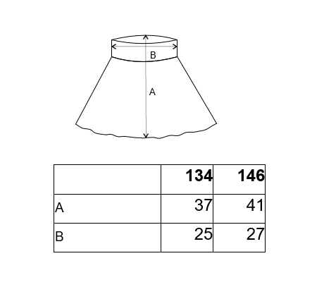 Gonna a ruota - motivo viola e nero 146 - immagine 7