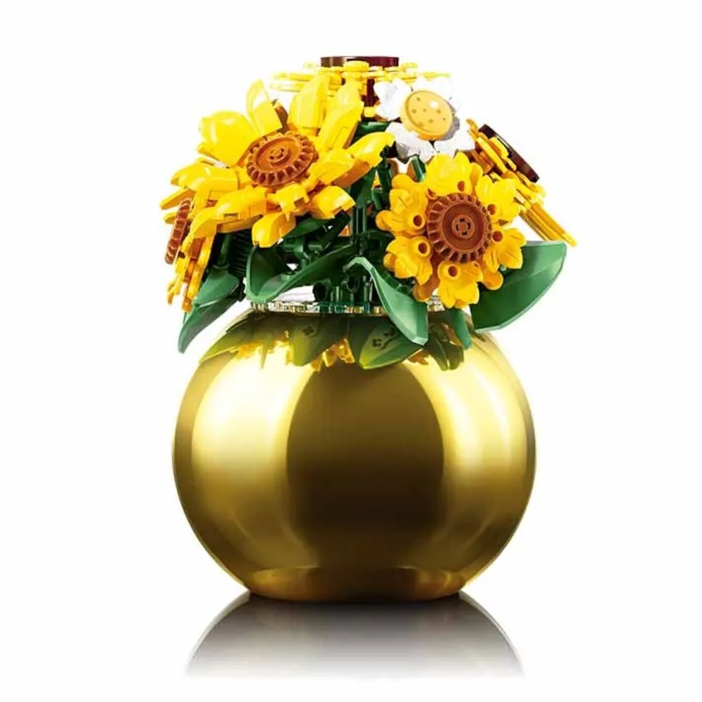 Sluban Flowers M38-P8062 Kytice slunečnic a kopretin ve váze