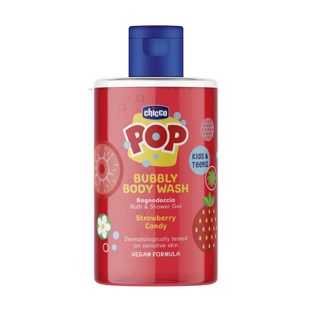 CHICCO Gel sprchový Pop Strawberry candy 300ml
