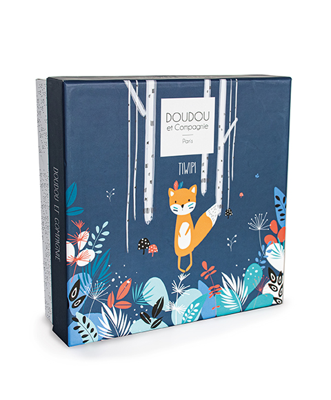 Doudou Dárková sada Tiwipi - plyšová liška muchláček 23 cm (obrázek 5)
