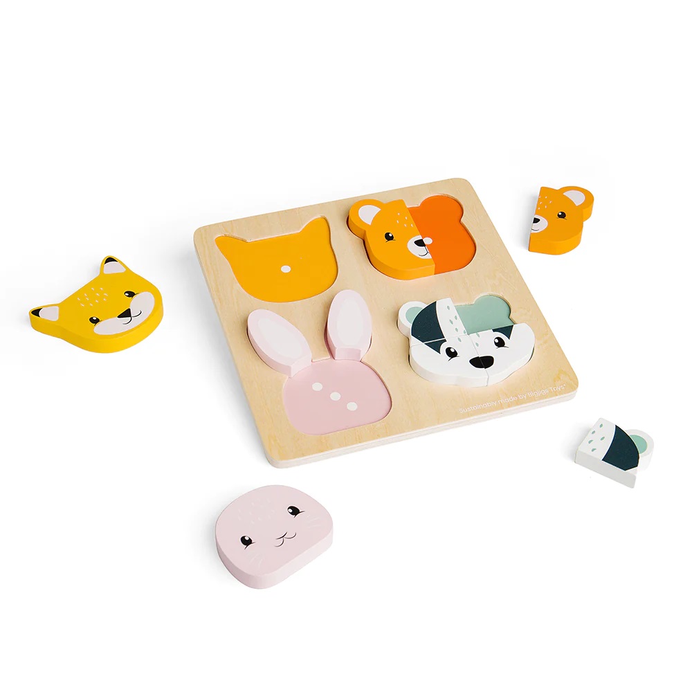 Bigjigs Toys Vkládací puzzle počítání Zvířátka (obrázek 4)