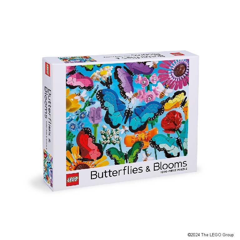 Chronicle Books Puzzle LEGO® Motýli a květiny 1000 dílků (obrázek 2)