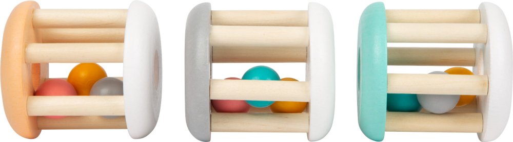 small foot Pastelové chrastítko - sada 3ks (obrázek 4)