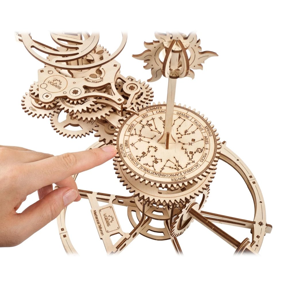 Ugears 3D dřevěné mechanické puzzle Tellurium (obrázek 4)