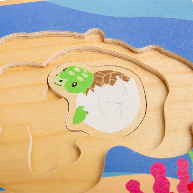 Bigjigs Toys Puzzle Životní cyklus želvy (obrázek 3)