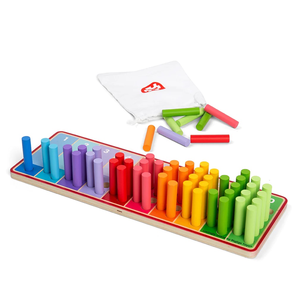 Bigjigs Toys Duhové počítací tyčinky (obrázek 5)