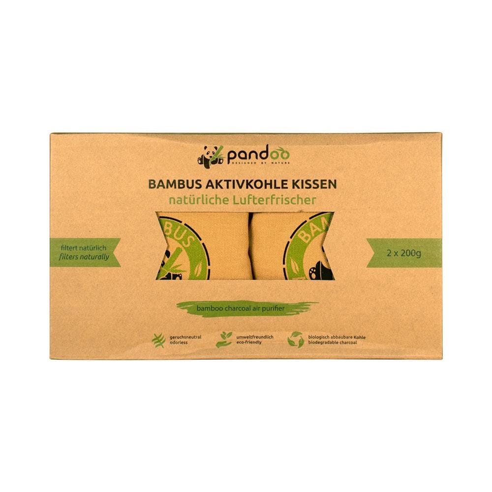 Purificador De Aire De Bambú Natural Con Carbón Activado, 2x 200 G