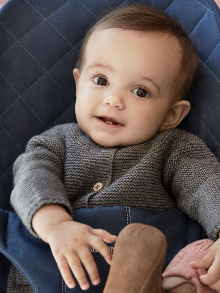 BABYBJÖRN Leżak Bliss Cotton, granatowy - obrazek 7