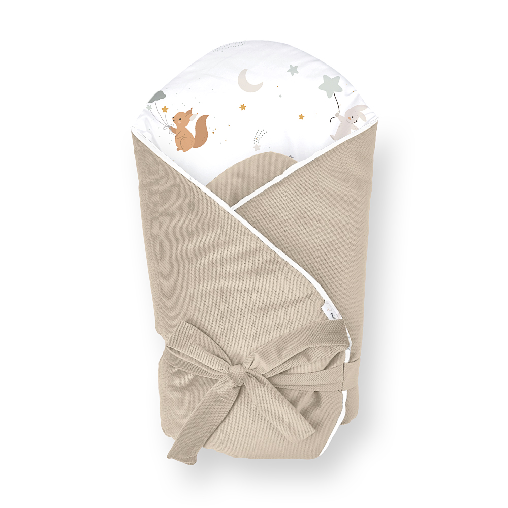 KLUPS Wrap Without Reinforcement With Velvet Mouse Bow 75x75 Cm