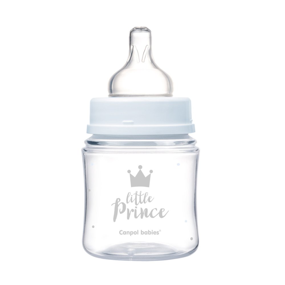 CANPOL BABIES Fles Met Brede Opening Royal Baby 120 Ml Blauw