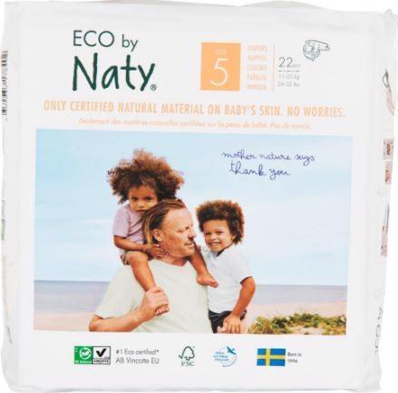 ECO BY NATY Wegwerfwindeln 5 (11-25 Kg) 22 Stk