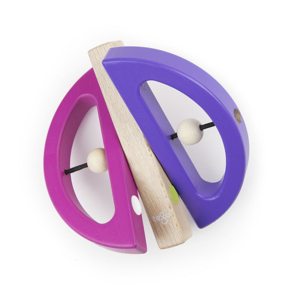 Magnetic Toy TEGU - Swivel Bug - Pink & Purple