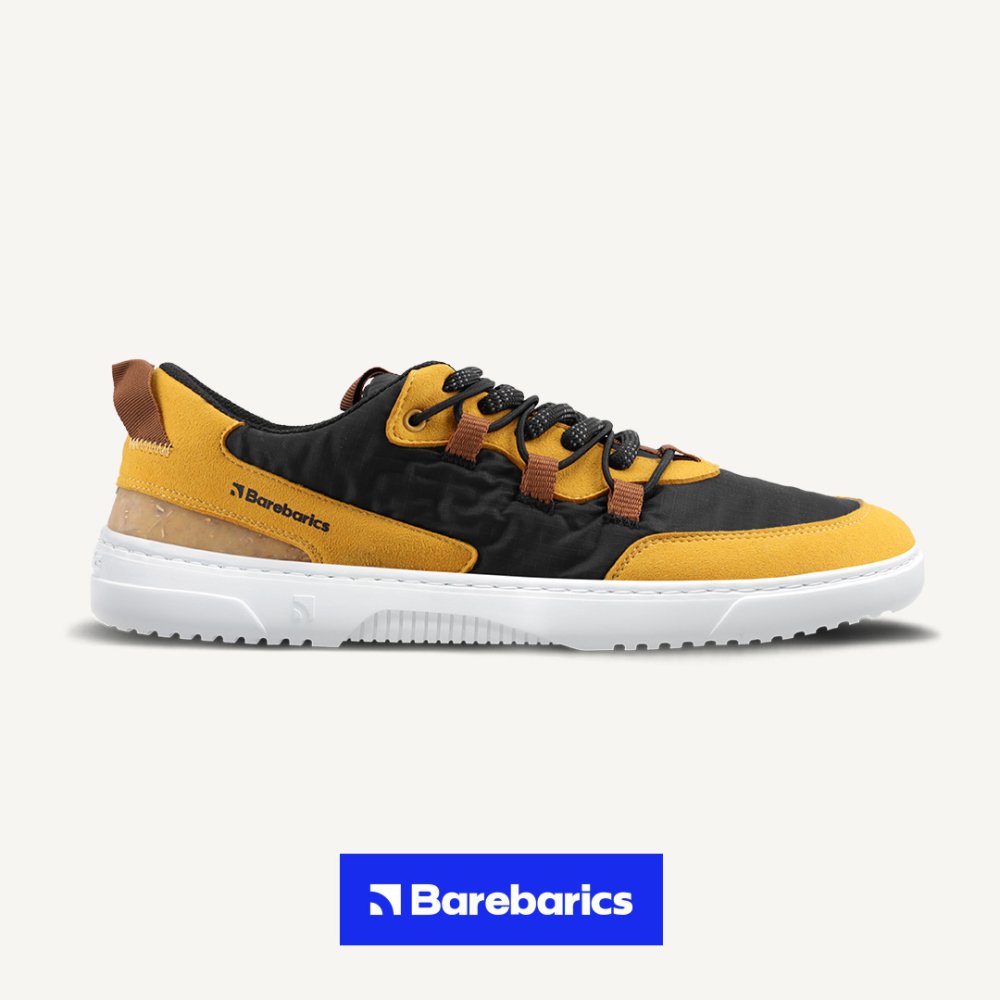 Barebarics Revive Barefoot Sneakers - Goudgeel & Zwart 38 Yellow