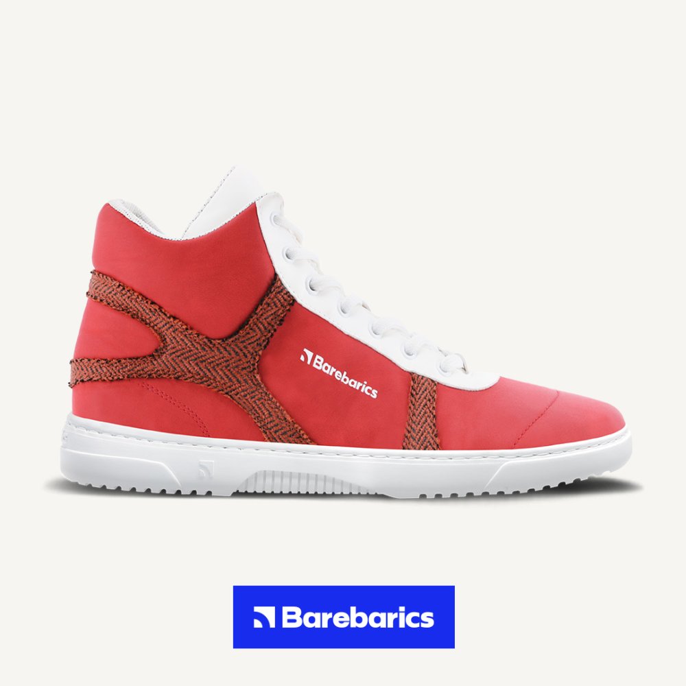 Barefoot Tenisice Barebarics Hifly - Red & White 43 Red