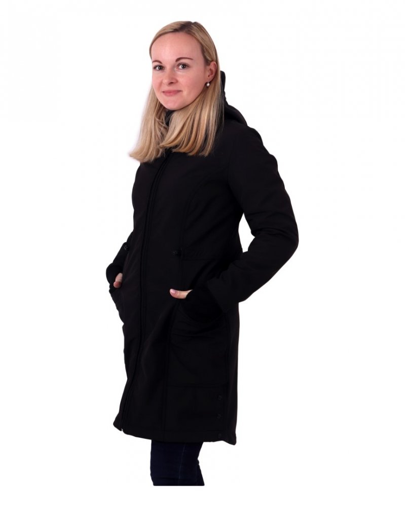 Manteau softshell pour femmes Hana, noir S – Image 6