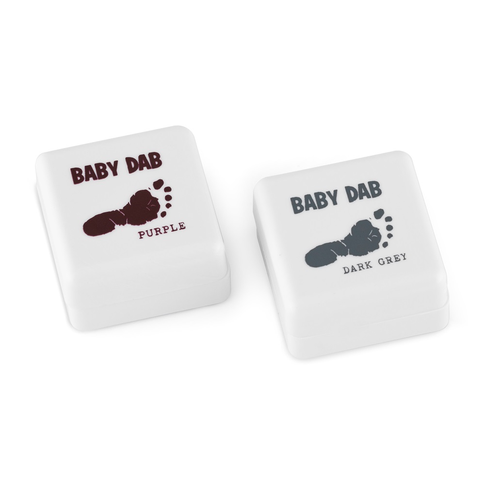 BABY DAB Vernice per stampe per bambini 2 pezzi viola, grigio - immagine 4