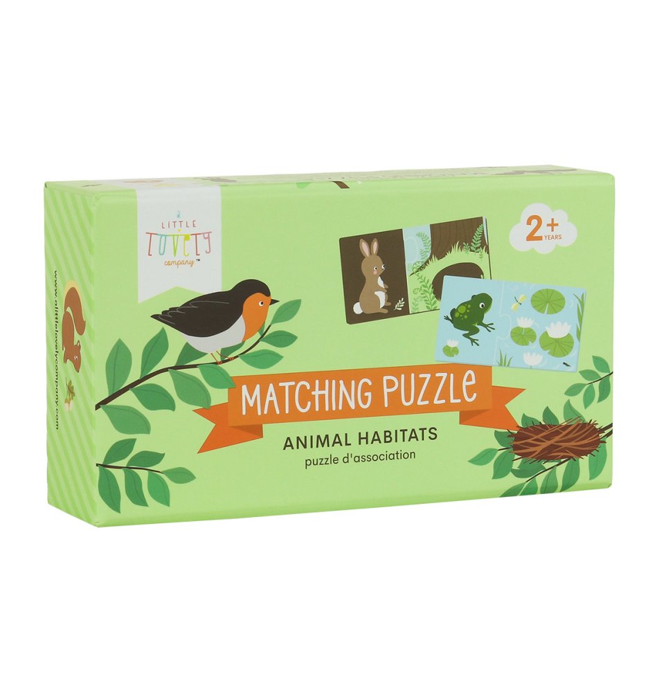 A Little Lovely Company - Puzzle di abbinamento - Casette degli animali