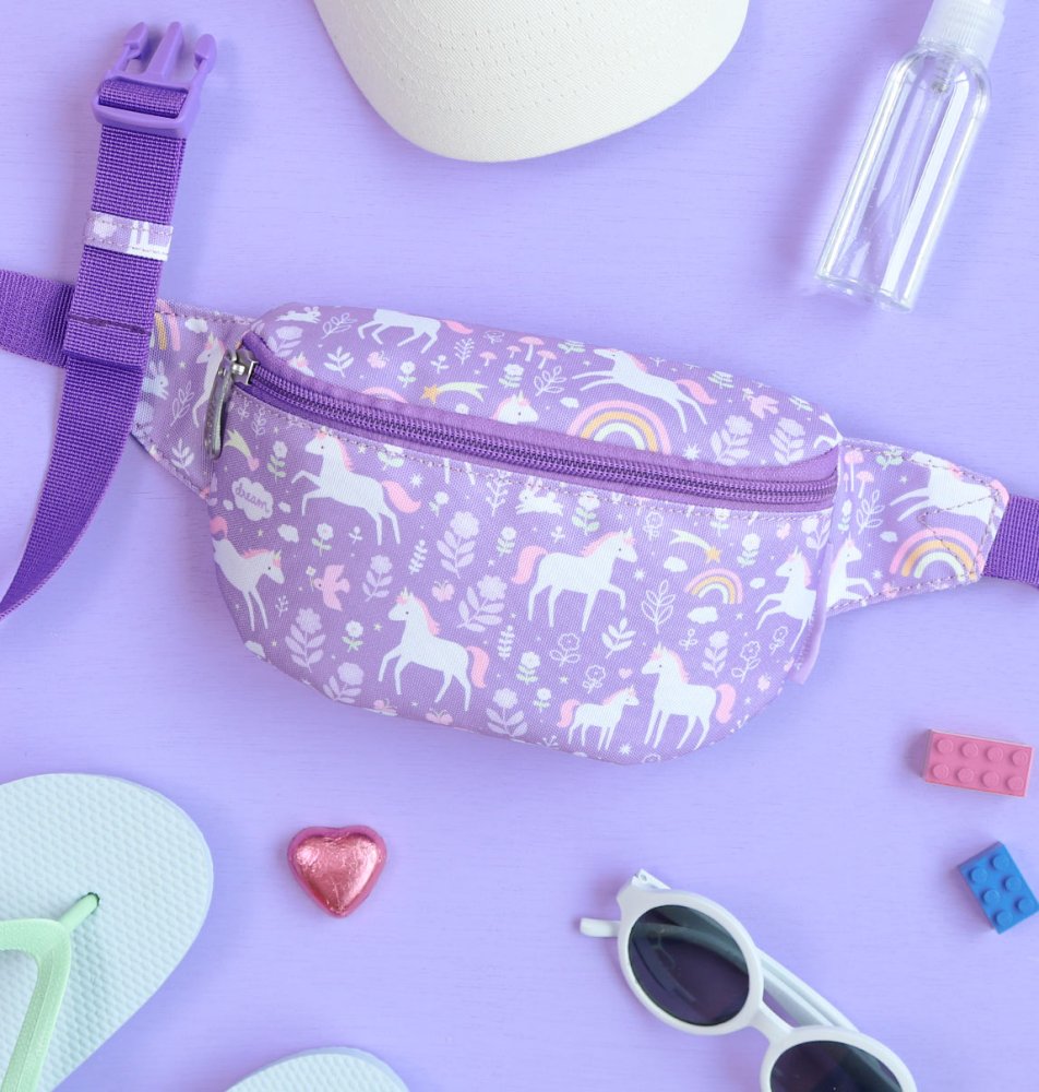 A Little Lovely Company - Marsupio per bambini - Unicorno e arcobaleno - immagine 5