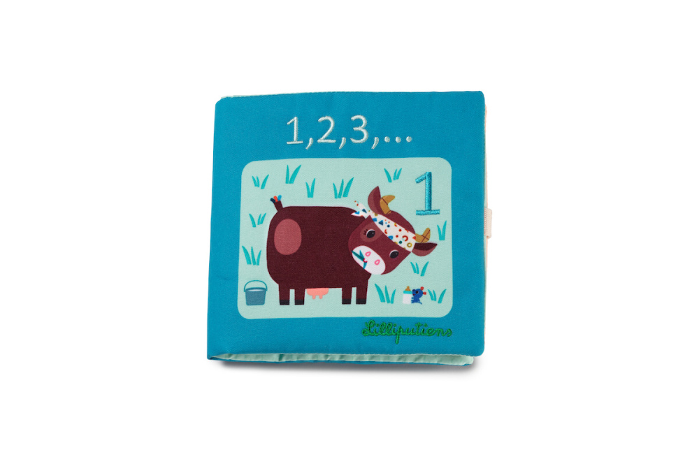 Lilliputiens - materiałowa książeczka edukacyjna - 1,2,3… liczenie