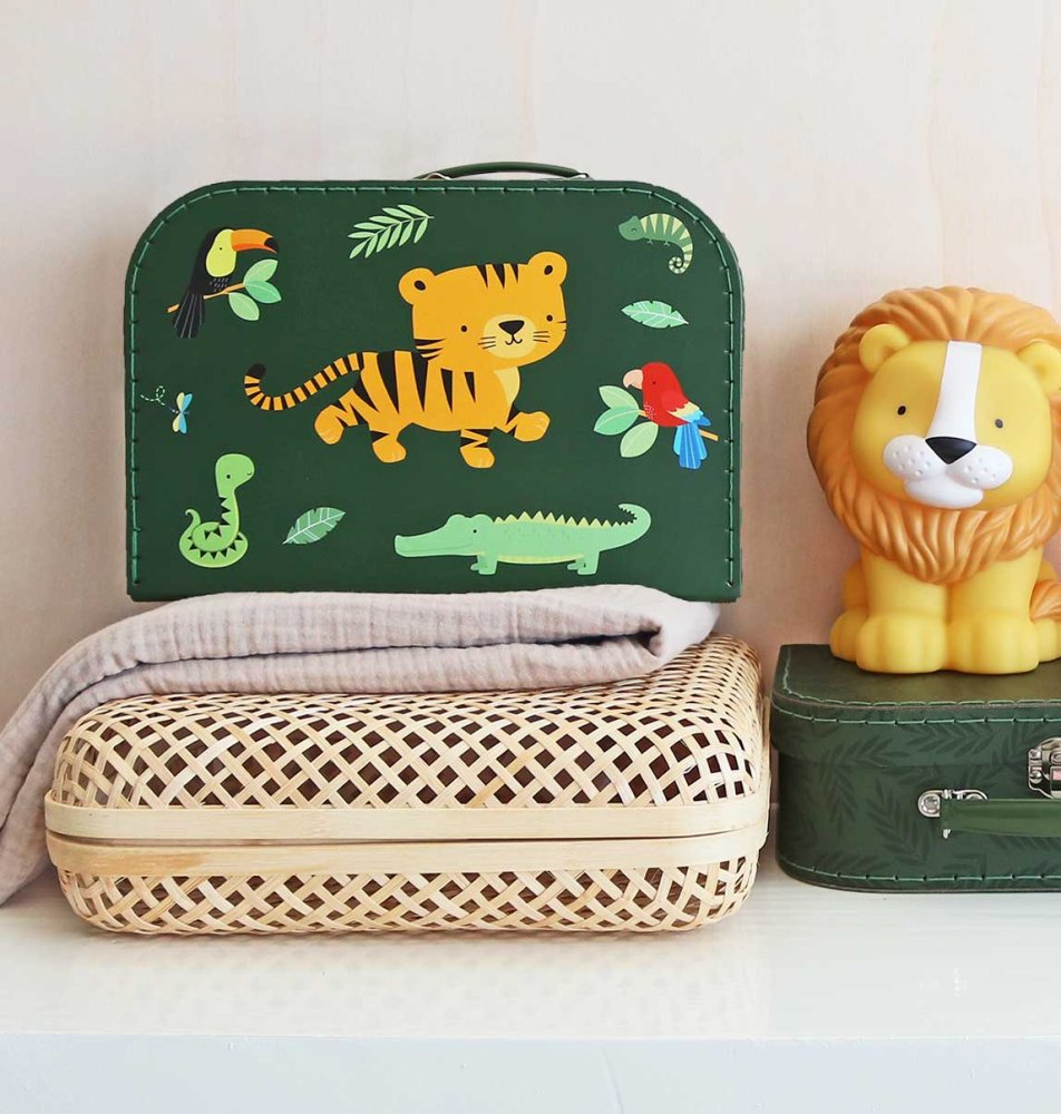 A Little Lovely Company - Ensemble de deux valises en carton - Tigre de la jungle – Image 6