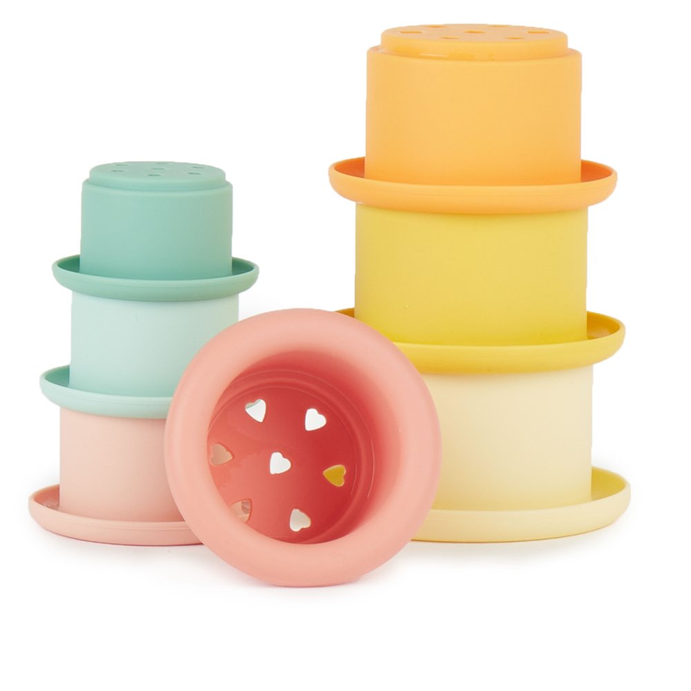 Bieco - Gobelets empilables en silicone - Tropical Vibes