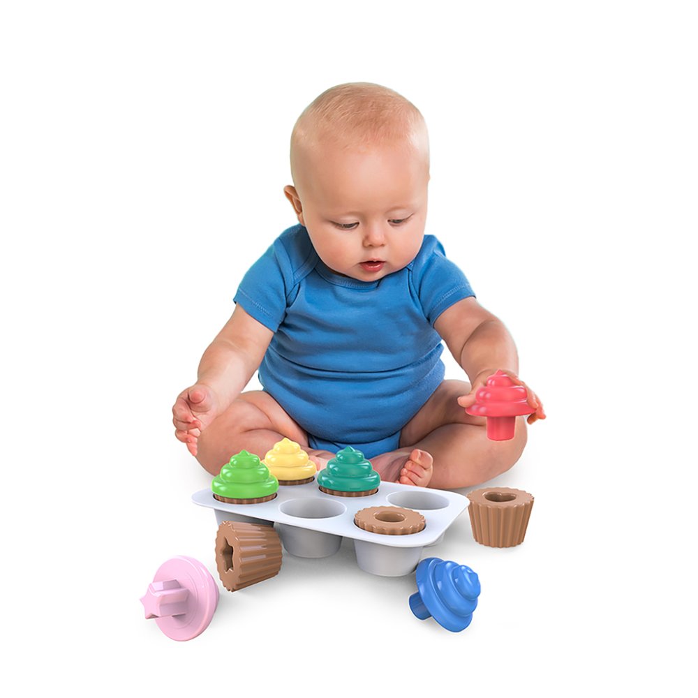 BRIGHT STARTS Gioco Incastro Cupcakes, 3m+ - immagine 5
