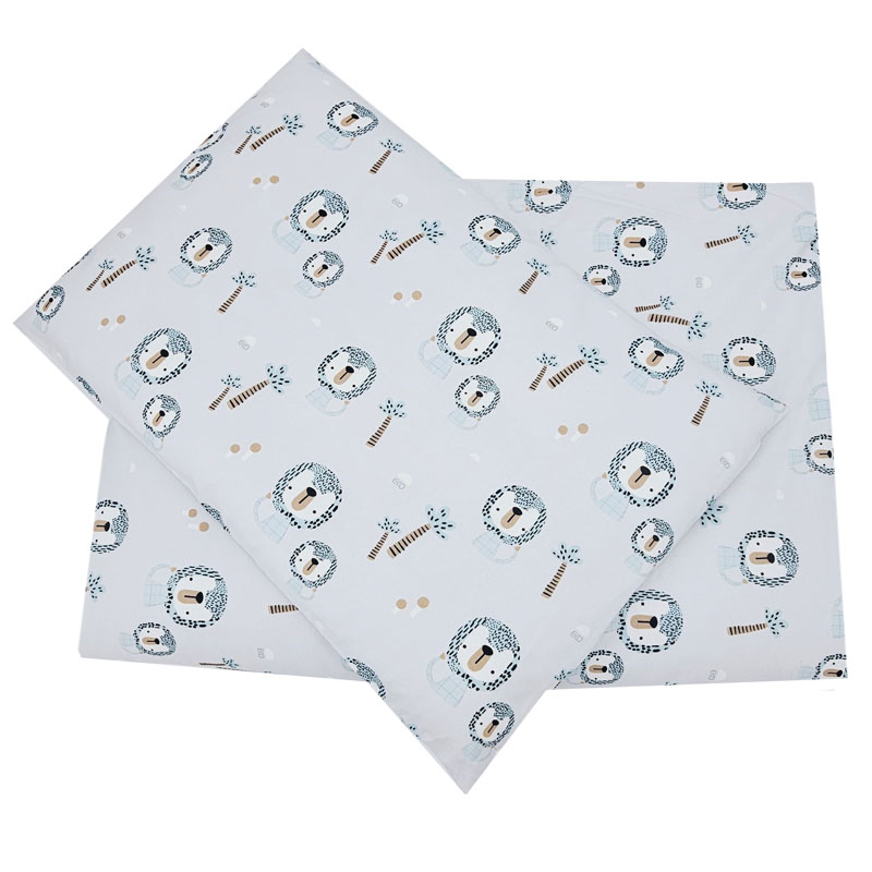 Linge de lit EKO 2 pièces en coton imprimé Lion 40x60 cm, 90x120 cm – Image 4