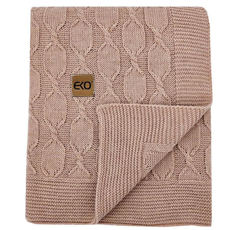 Coperta EKO in alpaca Powder Rose 80x100cm - immagine 5